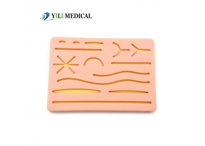 3-Layer suture pad with wound silimated skin suture pad
