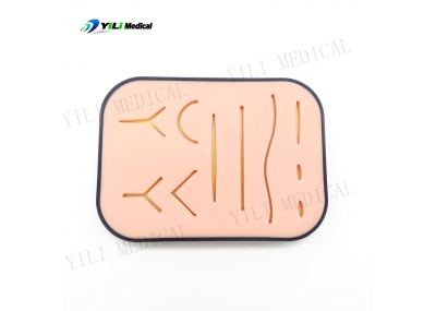 Silicone suture pad with box for medical students surgical suture training 