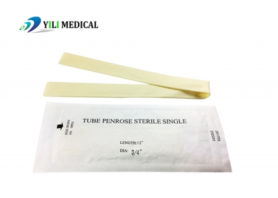 Disposable Medical Latex Penrose Drainage Tube diameter 1/4”, 1/2”, 3/4”, 5/8”, 1”