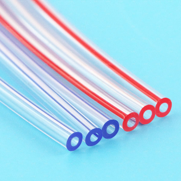 PVC single lumen catheter with contrast line