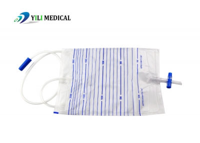 Disposable 2000ml Urine Drainage Bags Cross Value Anti- Reflux