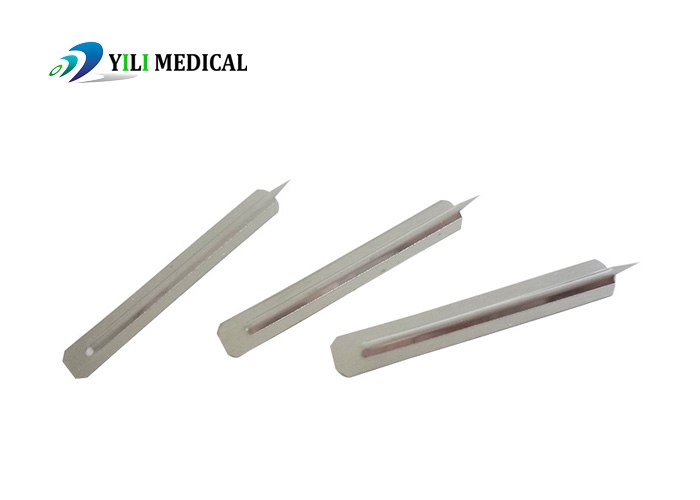 Surgical medical sterile stainless steel blood lancet with CE ISO